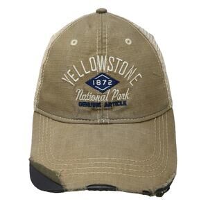 Prairie Trucker Hat Brown One Size Yellowstone National Park Snapback Mesh 1872